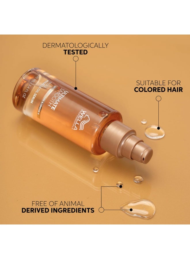 ويلا زيت سيروم المعجزة النهائي لتنعيم الشعر الجاف، الباهت والمجعد | يغذي، ينعم ويضيف لمسة لامعة | مع سكوالان وأوميغا 9 | واقي حراري | آمن للألوان - Image 3