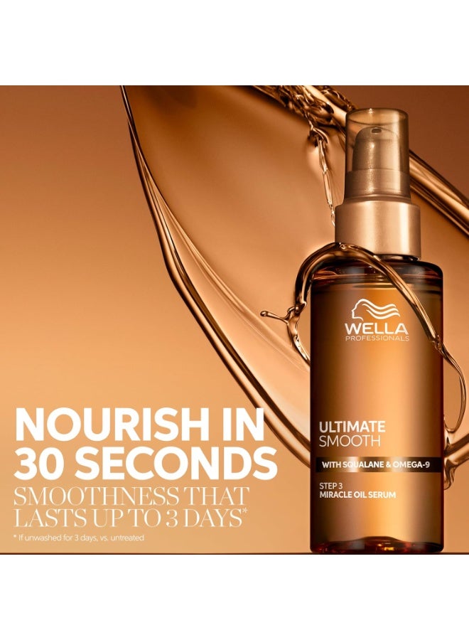 ويلا زيت سيروم المعجزة النهائي لتنعيم الشعر الجاف، الباهت والمجعد | يغذي، ينعم ويضيف لمسة لامعة | مع سكوالان وأوميغا 9 | واقي حراري | آمن للألوان - Image 4