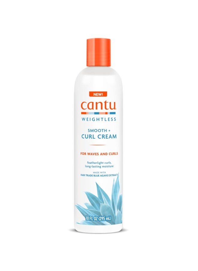 Cantu Weightless Smooth + Curl Cream, 10 fl oz - Image 2