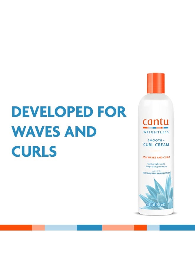 Cantu Weightless Smooth + Curl Cream, 10 fl oz - Image 3