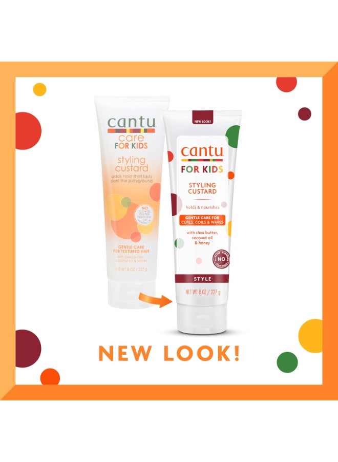Cantu Care for Kids Sulfate-free Styling Custard with Shea Butter, 8 fl oz  - Image 3