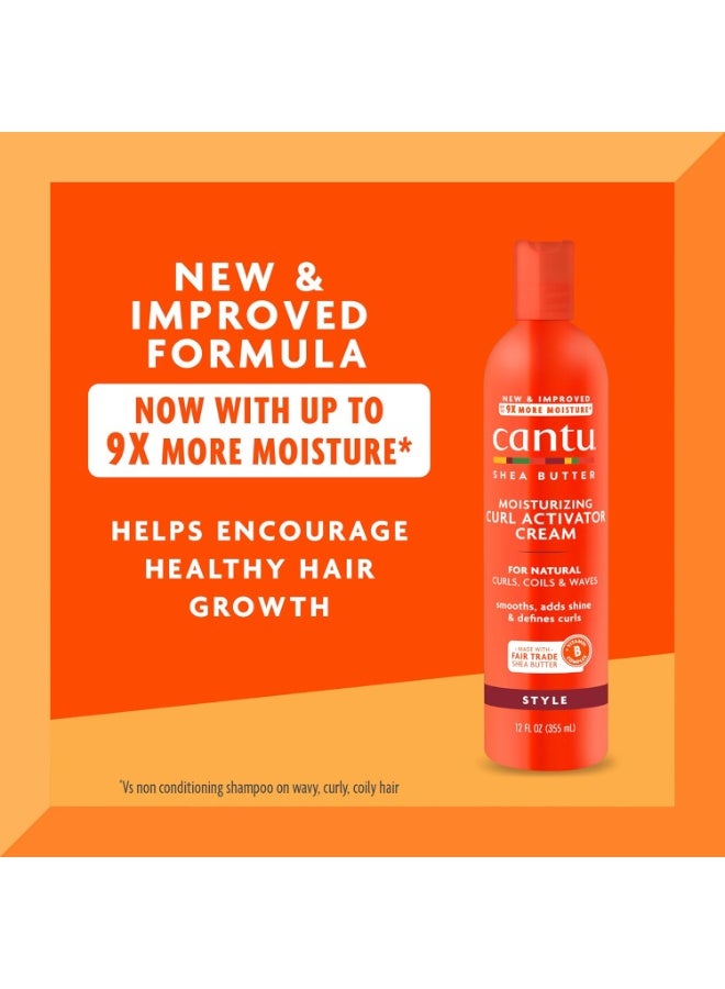 Cantu Moisturizing Curl Activator Cream for Natural Hair with Pure Shea Butter, 12 fl oz (Pack of 2) - Image 2
