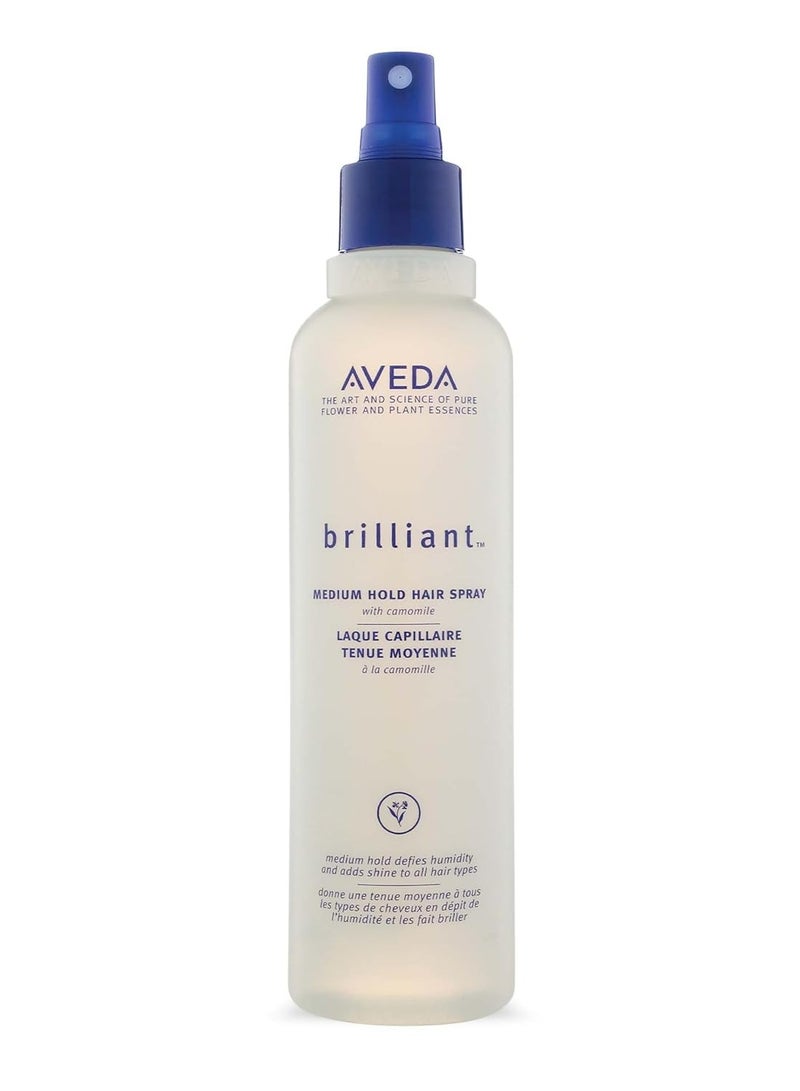 AVEDA Brilliant Medium Hold Hair Spray | Non-Aerosol Hair Spray | Anti-Humidity | Adds Shine | for All Hair Types 8.5 Fl Oz - Image 1