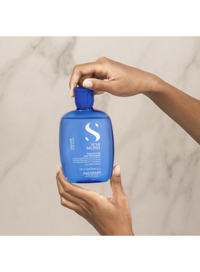 الفابارف شامبو ميلانو شبه زيت الكتان للشعر الناعم - شامبو منخفض الحجم خالي من الكبريتات - يضيف حجمًا كثيفًا وسمكًا وملمسًا - مضاد للتجاعيد - جودة صالون احترافية - Image 4