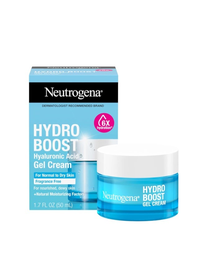 Neutrogena Hydro Boost Skincare Set, Hydro Boost Fragrance Free Gel Cream Face Moisturizer And Trial Size Hydro Boost Fragrance Free Hydrating Gel Facial Cleanser, 0.5 fl oz 1.7 fl ozFluid Ounce - Image 1
