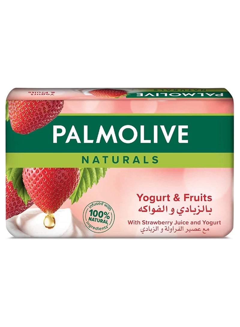 Naturals Bar Soap With Strawberry And Yoghurt, 120grams
