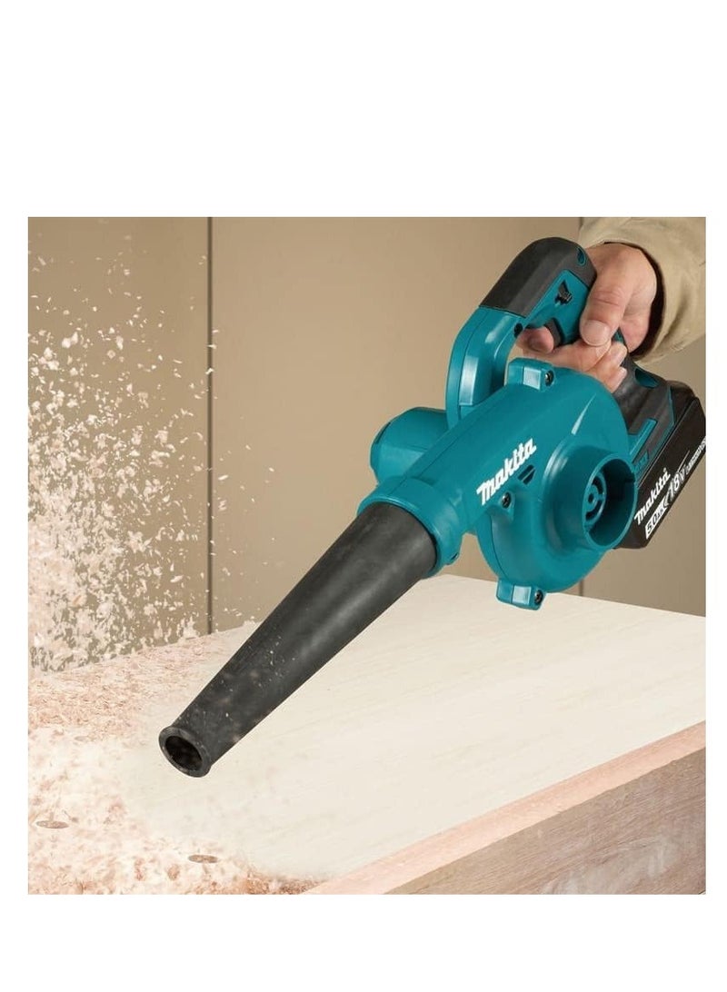 Makita DUB185Z - 18V Lithium-Ion Cordless Air Blower Without Battery And Charger Includes Flexible Hose, Straight Pipe, Sash Nozzle And Dust Bag  - Image 2