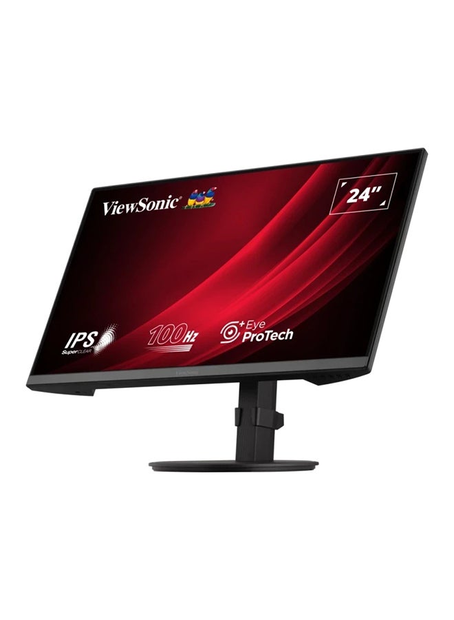 ViewSonic 24” IPS Full HD Ergonomic Monitor with USB Hub black - Image 3