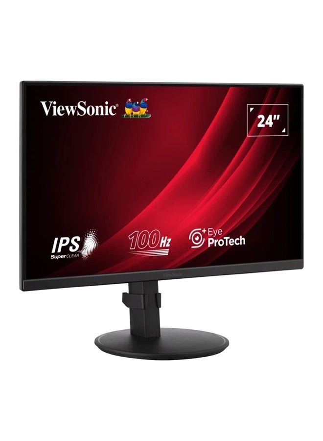 ViewSonic 24” IPS Full HD Ergonomic Monitor with USB Hub black - Image 2