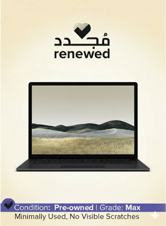 مايكروسوفت RENEWED - LAPTOP Microsoft Surface Laptop 3 15” Touchscreen 2K - Intel® Core™ i7-1065G7 Processor - RAM 16 GB DDR4-3200 - HARD 512 GB SSD M.2 NVMe - VGA Intel® Iris® Plus Graphics - English/Arabic Black English/Arabic black - Image 1