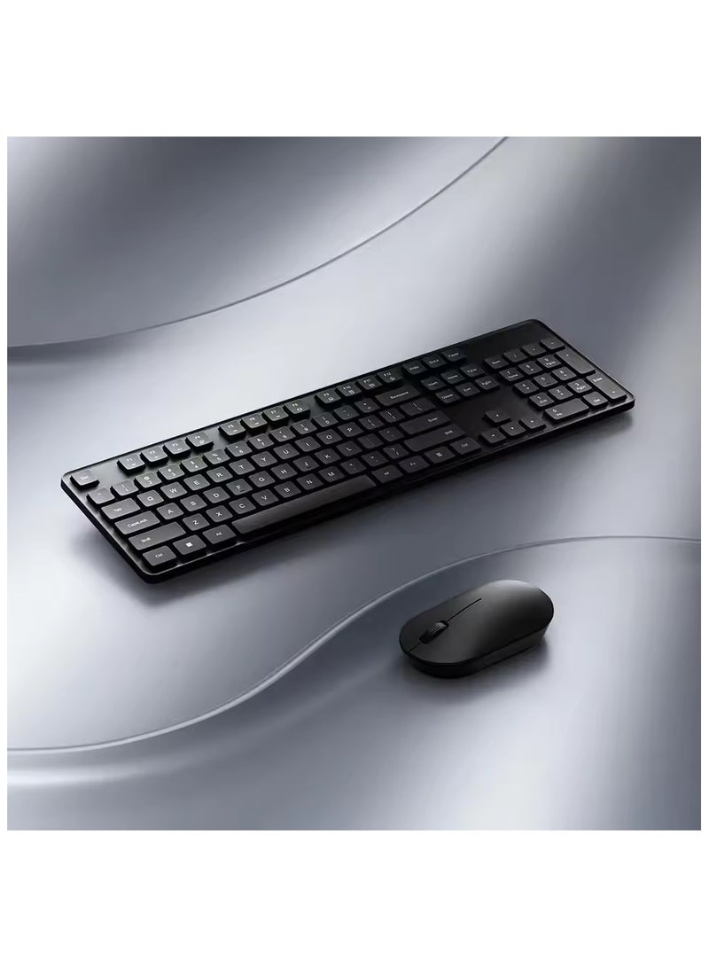 Xiaomi Wireless Keyboard And Mouse Set 2 Office Keyboard 104 keys 2.4GHz USB Receiver Mouse Portable For PC Computer - Black - Image 3