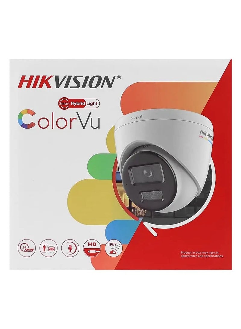 HIKVISION DS-2CD1327G2H-LIUF/SL 2.8mm 2MP ColorVu Fixed Turret IP Camera, 1080p Full HD, 1/2.8" CMOS Sensor, Ultra Low-Light 0.001 Lux with Smart Hybrid Light, Human & Vehicle Detection, 2-Way Audio, MicroSD up to 512GB, IP67 Weatherproof  - Image 4