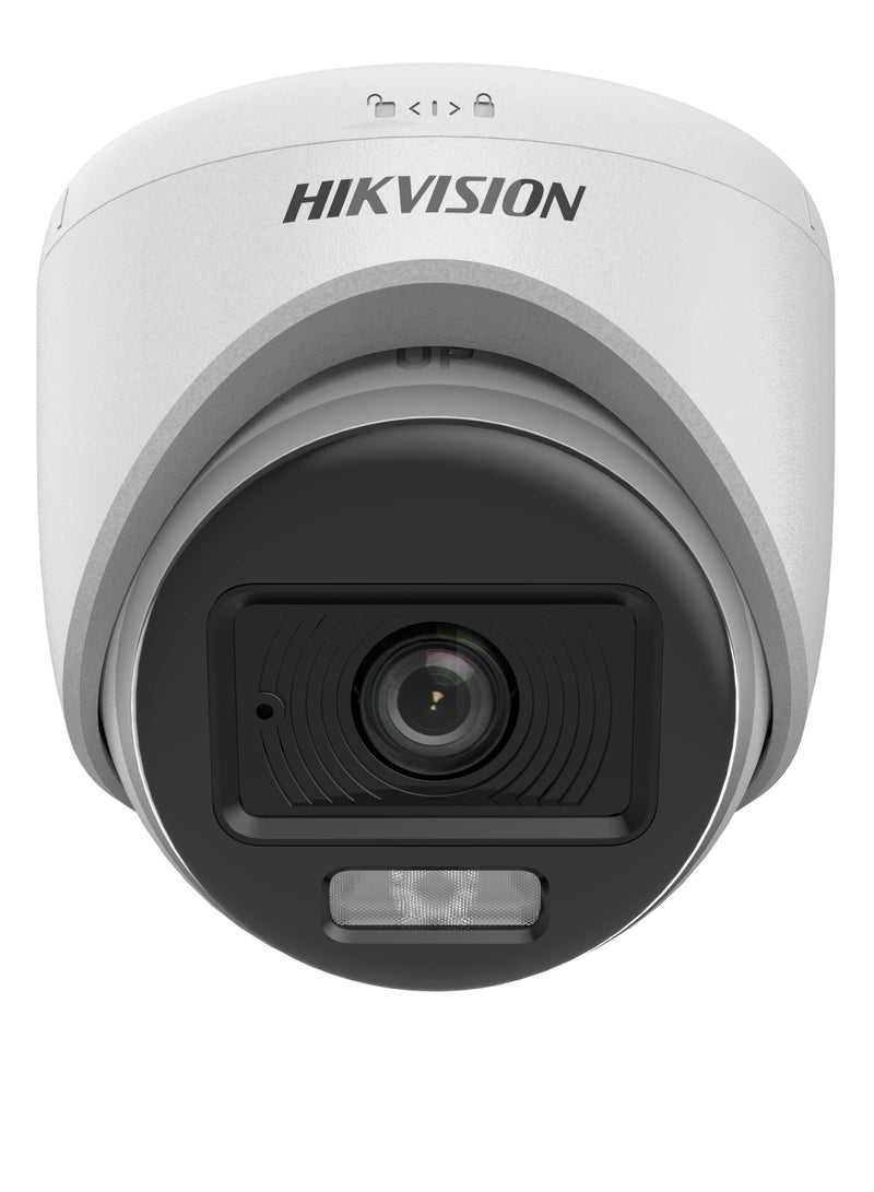 HIKVISION DS-2CE70KF0T-LPFS 3K ColorVu Analog Turret Camera, 2.8mm Lens, Full-Color Night Vision, Smart IR/White Light (20m), Built-in Mic, 4-in-1 TVI/AHD/CVI/CVBS, DWDR, 12V DC  - Image 3
