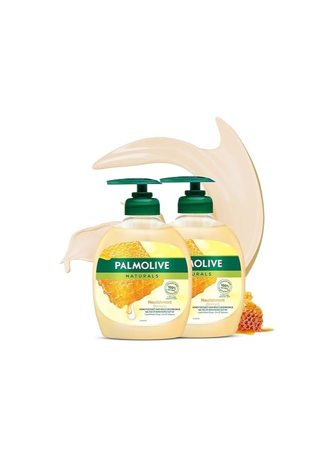 Pack Of 2 Liquid Hand Soap Pump Milk & Honey Liquid Hand Wash, 2 X 300 ML, 600ml
