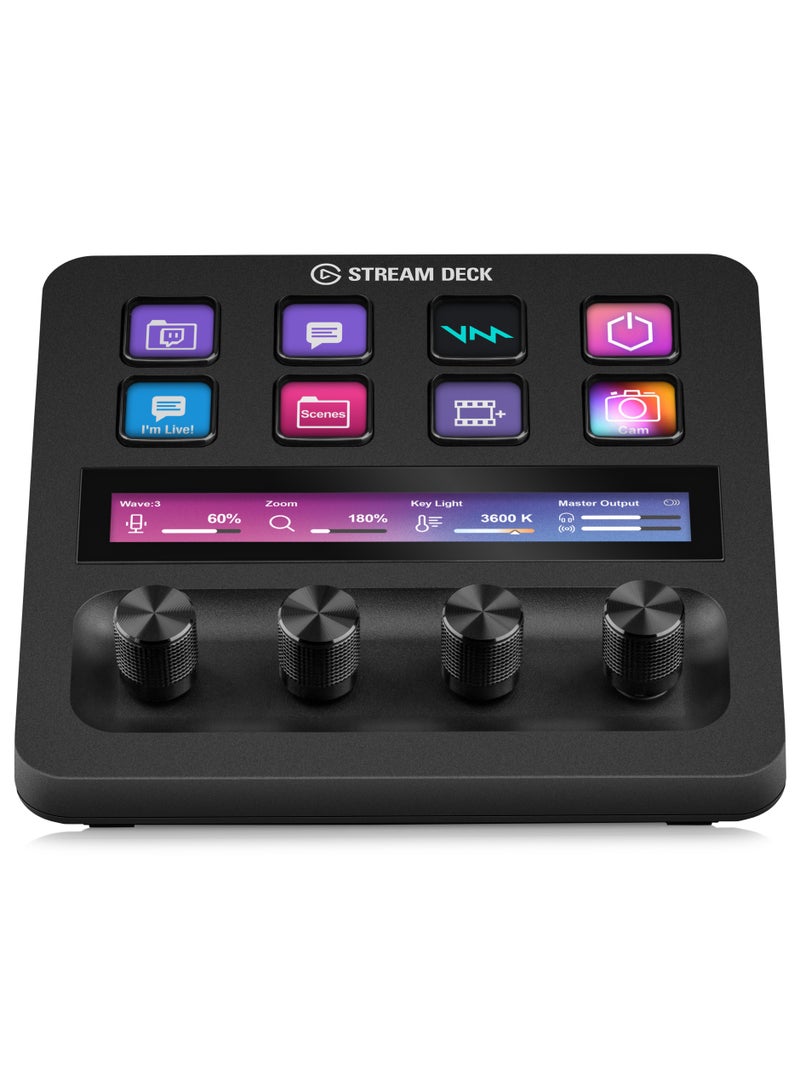 Elgato Stream Deck +, Audio Mixer, Production Console and Studio Controller for Content Creators, Streaming, Gaming, with customizable touch strip dials and LCD keys, works with Mac and PC - Image 4