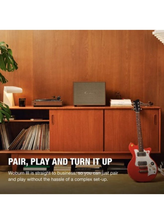 Marshall Woburn III 120W Premium Home Wireless Speaker With Bluetooth 5.2 And Multiple Inputs - Enjoy Signature Sound Brown  - Image 3