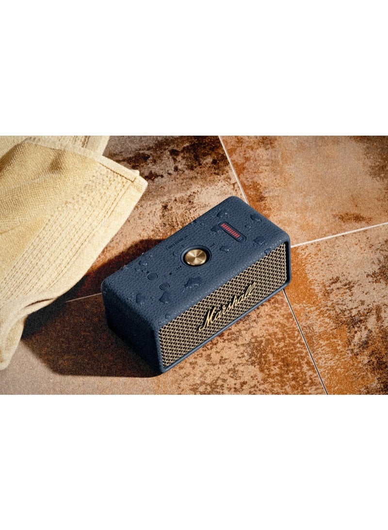 مارشال Emberton III Portable Bluetooth Speaker - Water Resistant Wireless Speaker Portable Speaker With 32+ Hours of Playtime - Midnight Blue - Image 3