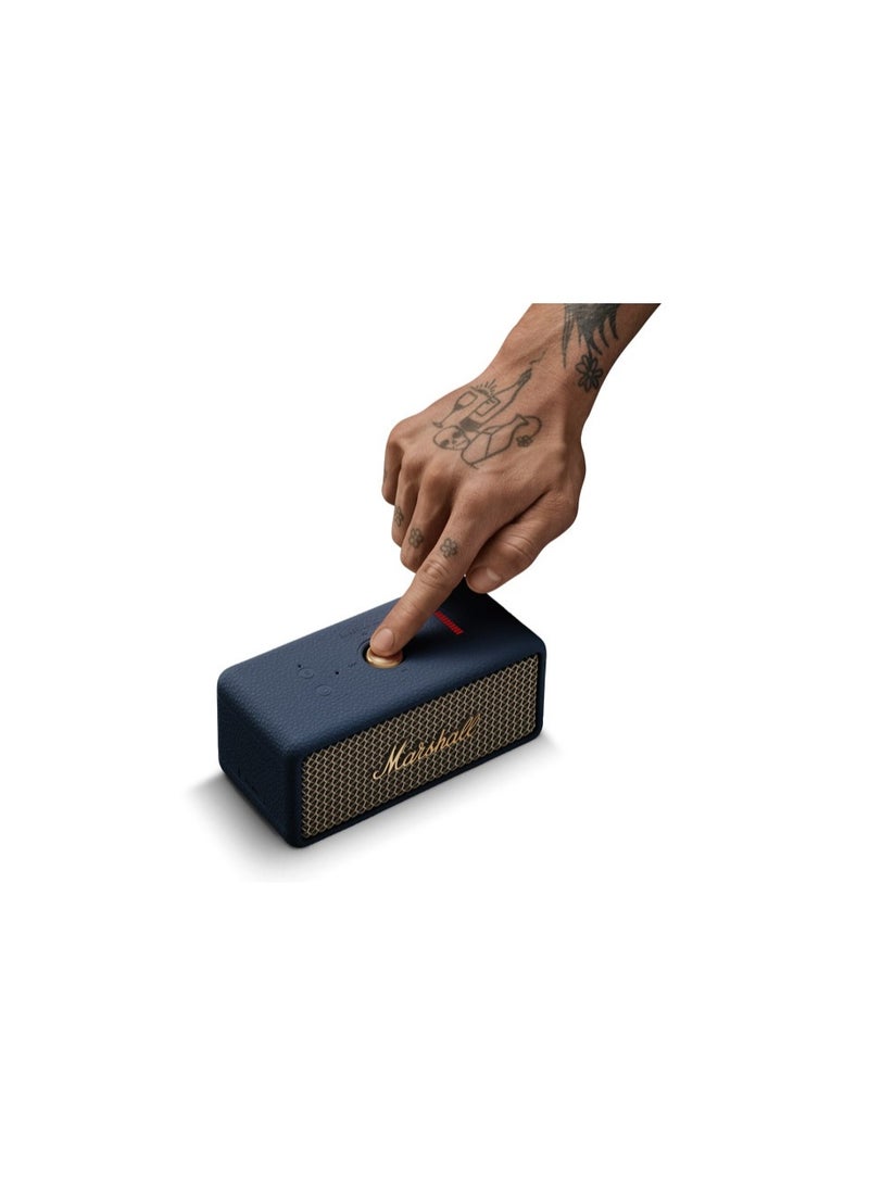 مارشال Emberton III Portable Bluetooth Speaker - Water Resistant Wireless Speaker Portable Speaker With 32+ Hours of Playtime - Midnight Blue - Image 4