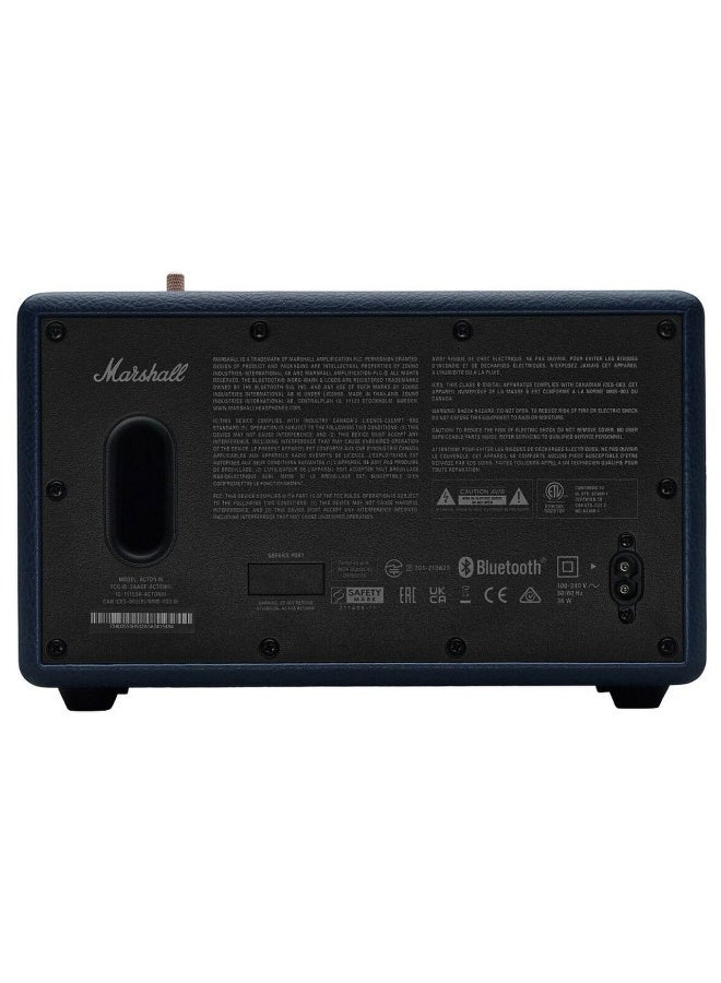 Marshall Acton III 60W Premium Home Wireless Speaker With Bluetooth 5.2 And Multiple Inputs - Enjoy signature Marshall Sound Blue  - Image 3