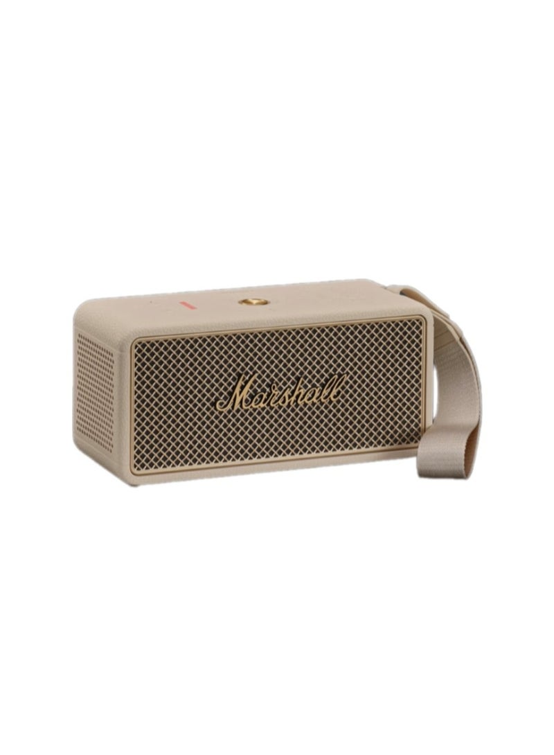مارشال Middleton II Portable Bluetooth Speaker, 360° True Stereophonic Sound, IP67 Water & Dust Resistance, 30 Hours Battery Life, Built-In Microphone Cream - Image 1