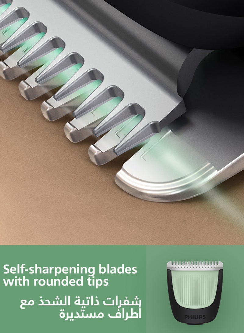 All-in-One Trimmer MG3920/15 | 7-in-1 Beard, hair & nose trimming | 60 min cordless | USB-A charging | Washable parts | Pouch included Black