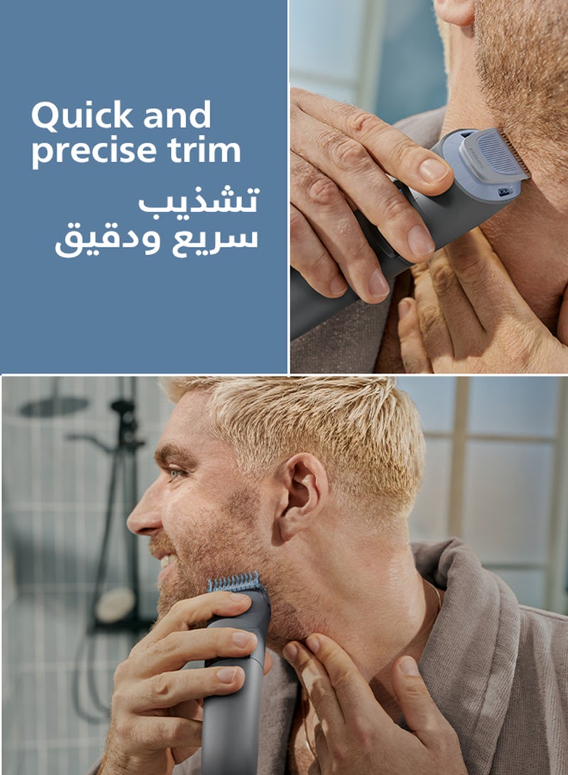 Philips Beard Trimmer BT3617/15 20 length settings 0.5–10 mm Comb lifts hairs for an even trim 100% washable 60 min cordless USB-A charging Black/ BT3617/15 - Image 3