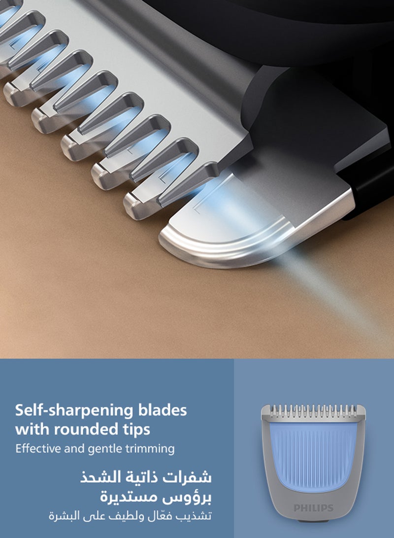 Philips Beard Trimmer BT3617/15 20 length settings 0.5–10 mm Comb lifts hairs for an even trim 100% washable 60 min cordless USB-A charging Black/ BT3617/15 - Image 5