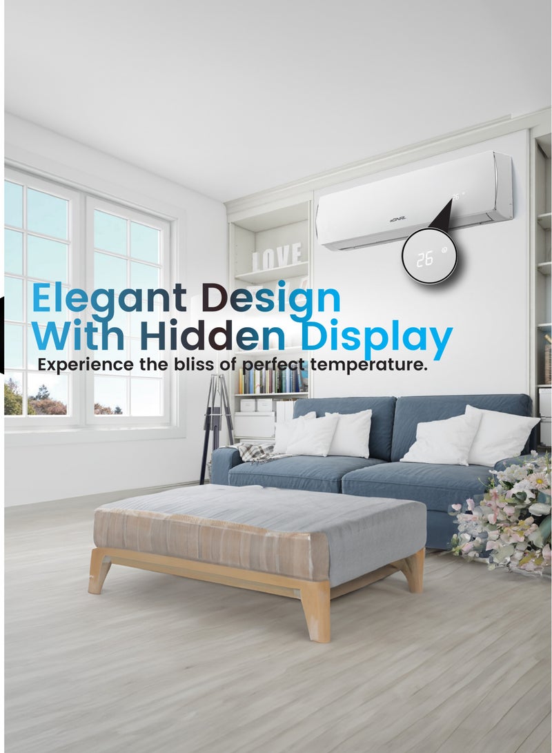 EGNRL 24000 BTU T1 Rotary 2 TON Split AC White R410a With 3M Pipe Kit EG24K Auto Restart, Golden Fin 2320 W EG24K White - Image 3