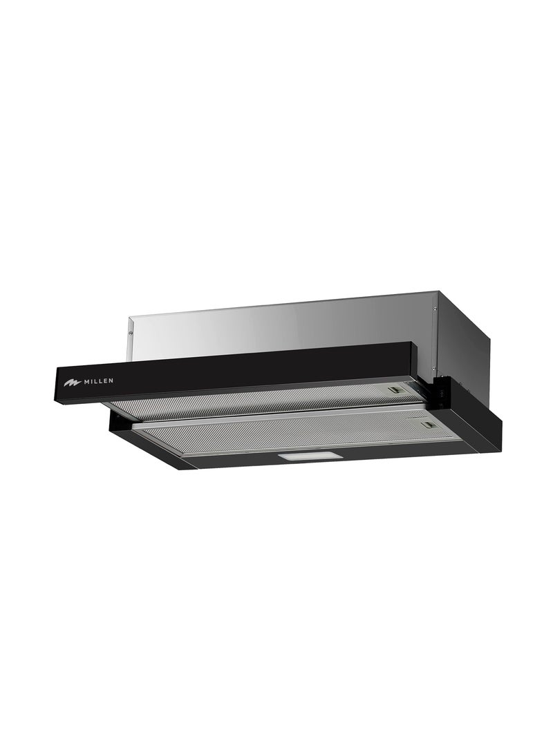 ميلين 60cm Telescopic Hood – 3 Years Warranty, Filters Included 130 W MBKHSG 6001 BL black - Image 3