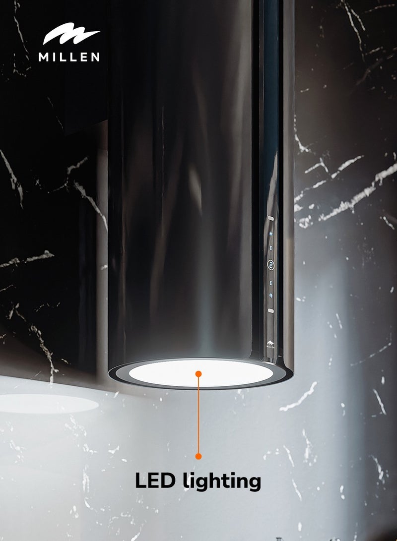ميلين غطاء مصباح مثبت على الحائط 35 سم - فخامة مدمجة مع تحكم بالإيماءات، ضمان 3 سنوات، فلاتر متضمنة - Image 3