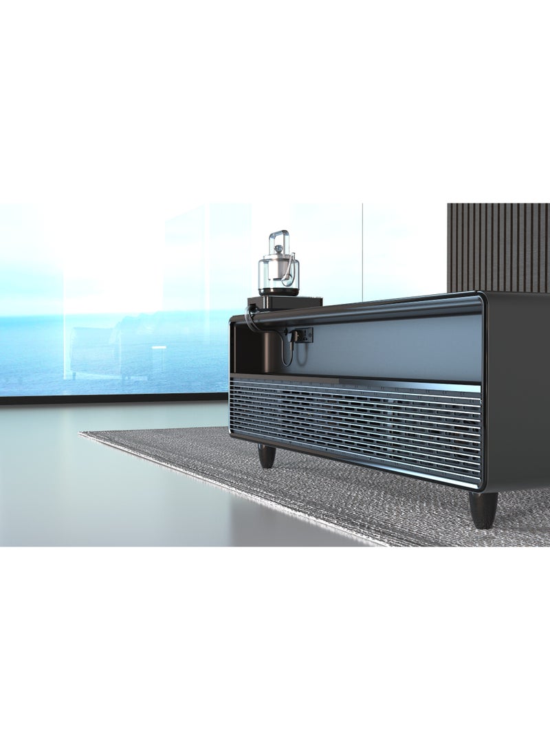ستار تراك Star Track 135L Smart Touch Table Fridge with Bluetooth Speaker, Wireless & USB Charging, Dual Cooling Zones, LED Temperature Display, Silent Compressor Cooling, Stylish Black Mini Bar Table Refrigerator – ST-TMT-135L ST-TMT-135L(EB) Elegant Black - Image 3