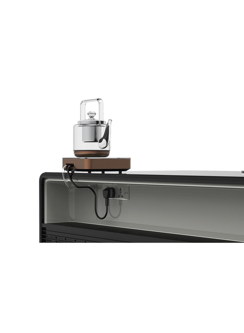 ستار تراك Star Track 135L Smart Touch Table Fridge with Bluetooth Speaker, Wireless & USB Charging, Dual Cooling Zones, LED Temperature Display, Silent Compressor Cooling, Stylish Black Mini Bar Table Refrigerator – ST-TMT-135L ST-TMT-135L(EB) Elegant Black - Image 4