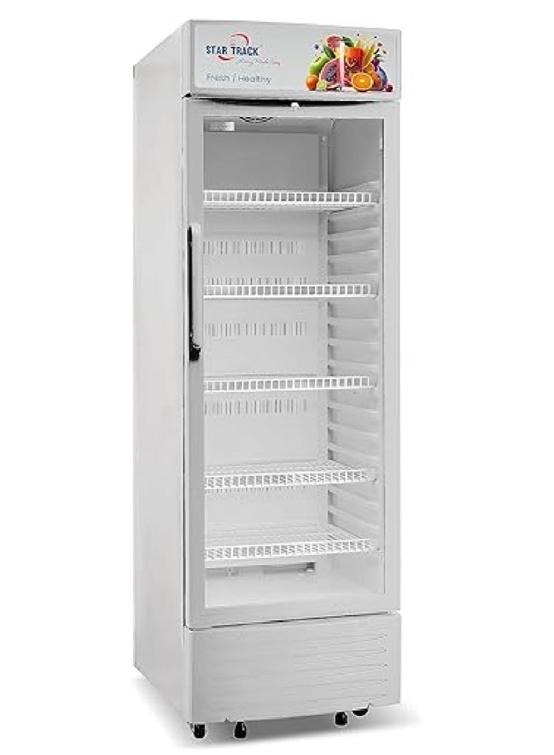 ستار تراك Freestanding Show Case Chiller 350L, Smart Storage, Temperature Control Automatic Defrost Function 350 L 220 kW ST-CH350L White