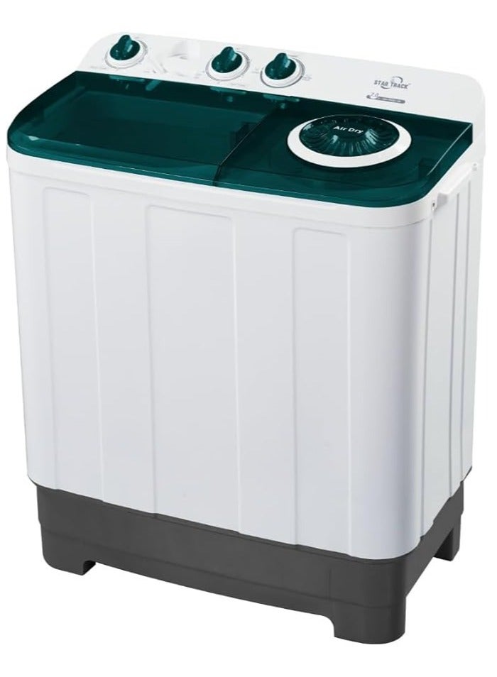 ستار تراك Semi Automatic Washing Machine 7kg Top-Load Washer with Lint Filter, Spin-Dry SW-700G1-TK Green 