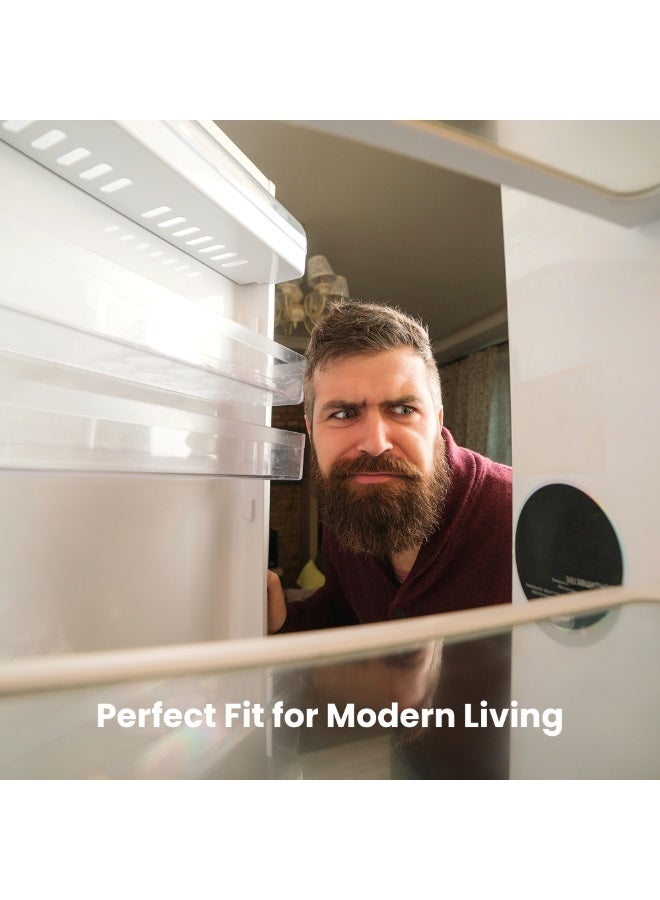 STAR TRACK 210L Gross / 150L Net capacity Single Door Refrigerator, Lock and Key, Led Light, Glass Shelf, Fridge Basket, Adjustable Thermostat, Adjustable Feet, R600a, Manual Defrost, Hinged Single Door, Dark Grey, ST-FRG-210L ST-FRG-210L grey - Image 4