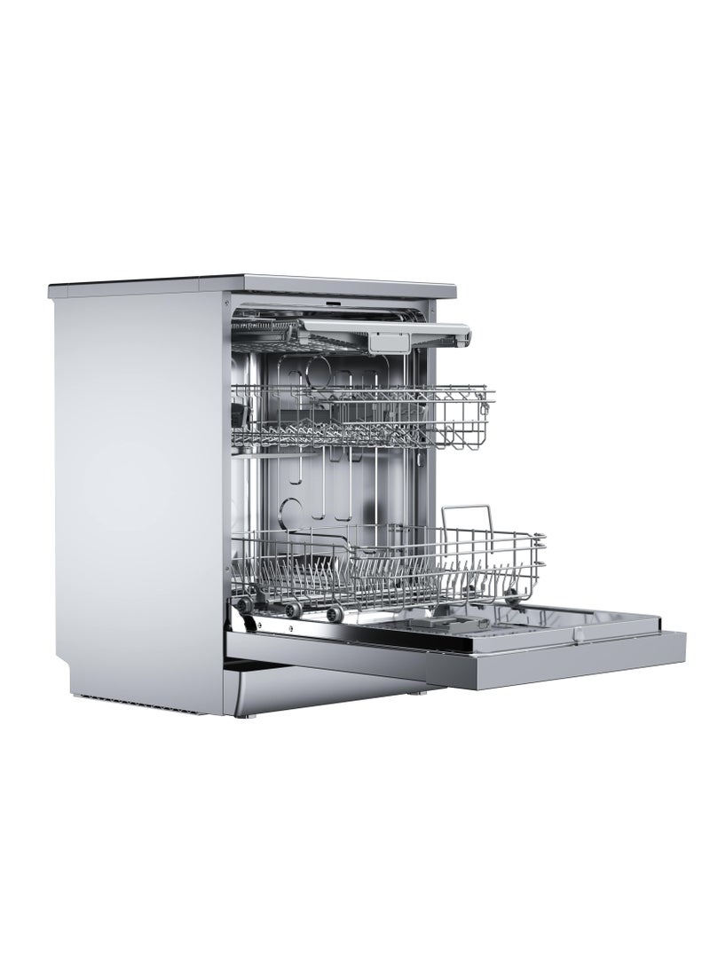 تيكا Teka DFS 76 850 SS 60 cm Free Standing Dishwasher, 8 Washing Programs, 14 place settings LED display and Extra Silent whisper program 114260012 Stainless Steel - Image 3