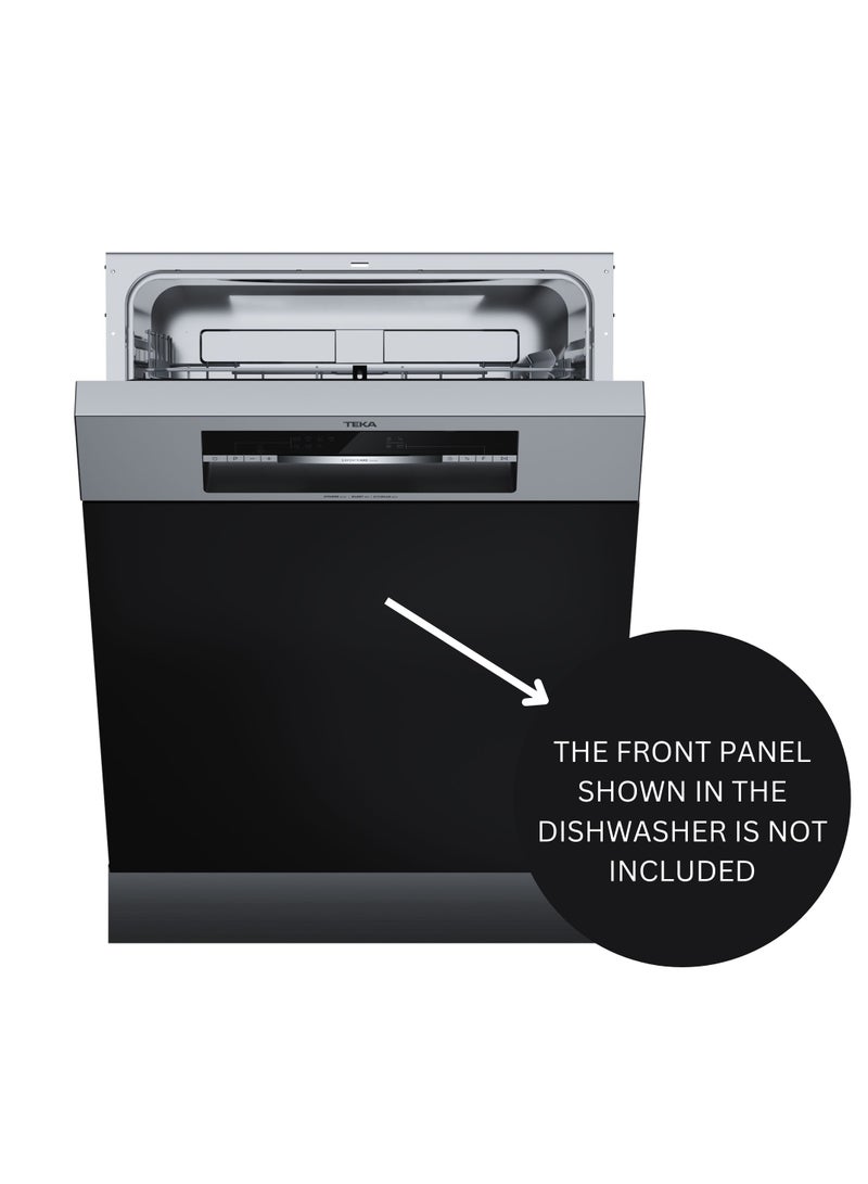 تيكا Partially Integrated Dishwasher ExpertCare Series with 13 Plate Settings, 7 Washing Programs, 4 Special Functions and Smart Dirt Sensor DSI 46750 SS 2100 W 114270011 Stainless Steel - Image 2