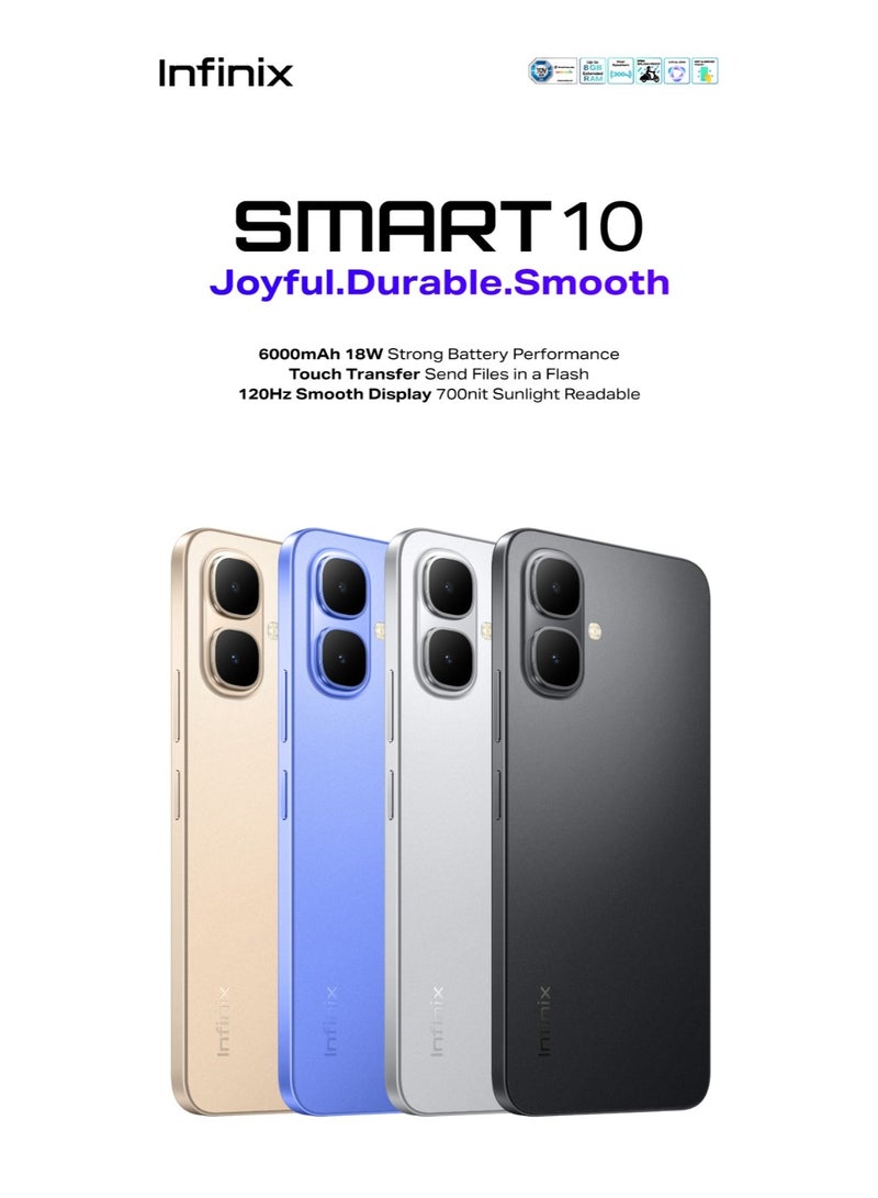 Infinix Smart 10 Dual SIM Black 3GB RAM 64GB 4G - Middle East Version - Image 5