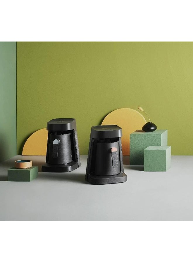 أرزوم Okka Jet Automatic Turkish Coffee Machine, 400 W, Copper 1182 ml 400 W OK0017 BLACK - Image 3