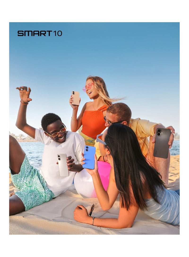 Infinix Smart 10 Dual SIM Irish Blue 3GB RAM 64GB 4G - Middle East Version - Image 4