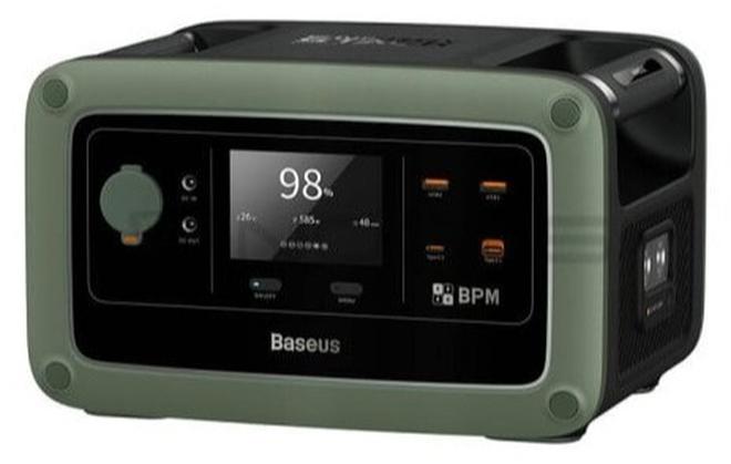 Baseus 180000 mAh Energy Stack Digital Portable Power Station (Parallel Operation) 600W (EU 220V) Forest - green - Image 1