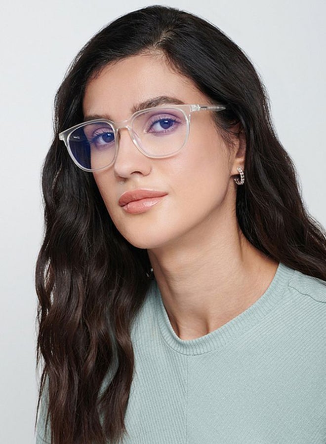 Lenskart Blu LENSKART BLU | Zero Power Blue Cut & Antiglare Computer Eyeglasses | Wayfarer For Men & Women | Large | LB E13740  - Image 4