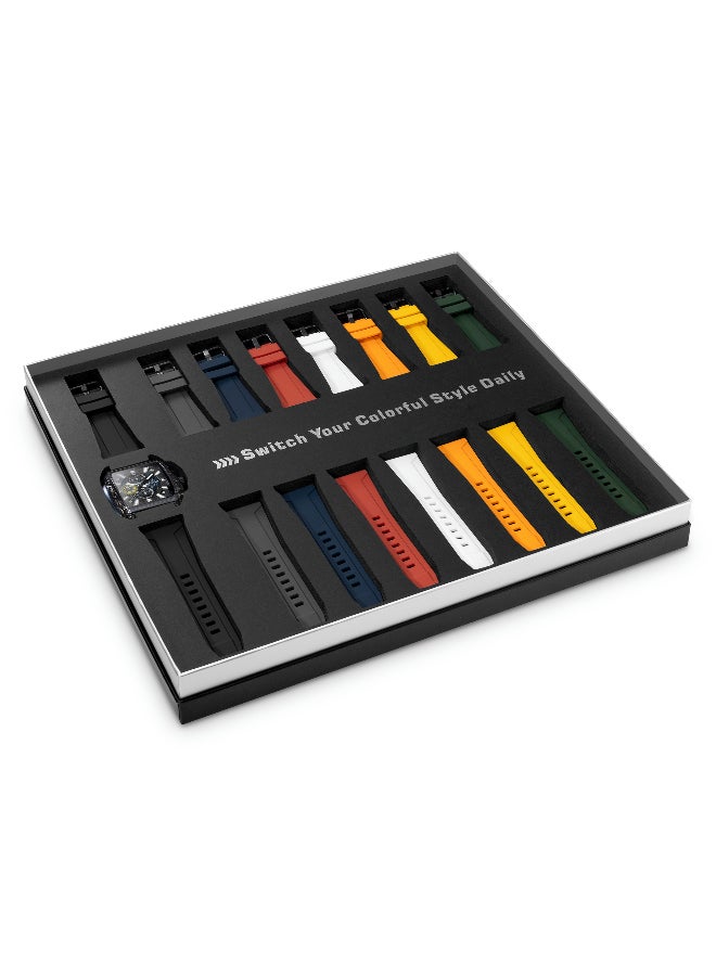 بوليس ساعة كرونوغراف كلوت أوكتت مع 8 أحزمة قابلة للتبديل - Image 5