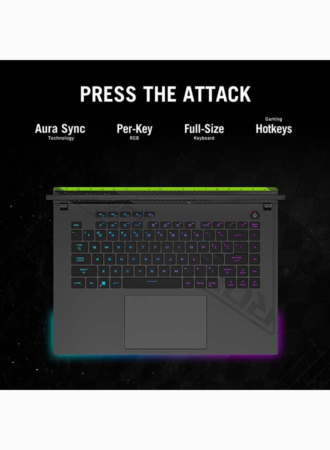 أسوس ROG Strix Laptop With 16-inch 2.5K WQXGA (2560x1600) Display 240Hz, AMD Ryzen 9 8940HX Processor/16GB RAM DDR5/1TB SSD/8GB NVIDIA GeForce RTX 5060 Graphics/Windows 11 Pro/ English/Arabic Eclipse Gray - Image 3
