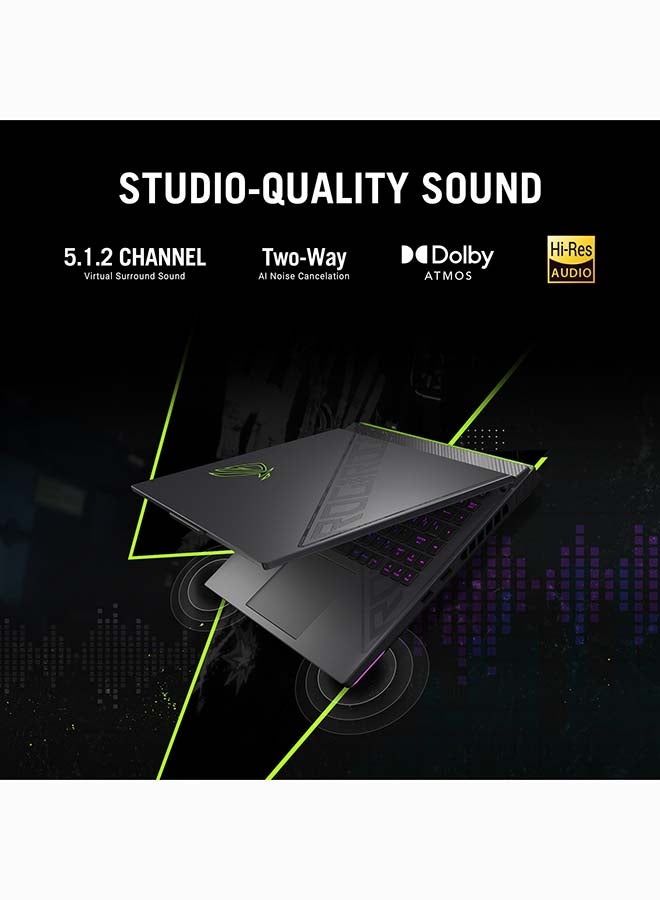 أسوس ROG Strix Laptop With 16-inch 2.5K WQXGA (2560x1600) Display 240Hz, AMD Ryzen 9 8940HX Processor/16GB RAM DDR5/1TB SSD/8GB NVIDIA GeForce RTX 5060 Graphics/Windows 11 Pro/ English/Arabic Eclipse Gray - Image 4
