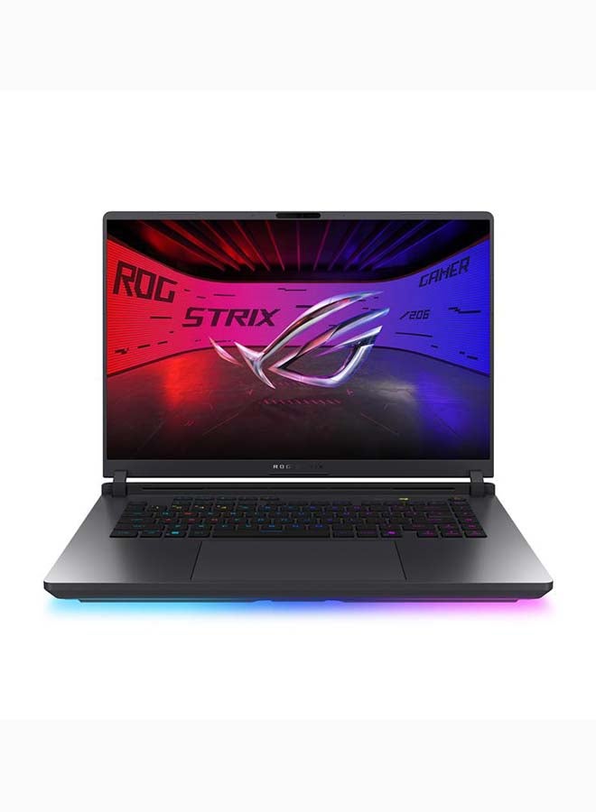 أسوس لابتوب ROG Strix G16 بشاشة 16 بوصة 2.5K WQXGA (2560x1600) بتردد 240Hz، مع معالج Core Ultra 7 255HX/ذاكرة RAM سعة 16GB DDR5/قرص SSD سعة 1TB/بطاقة رسومات NVIDIA GeForce RTX 5060 بسعة 8GB/نظام Windows 11 Home/ - Image 1
