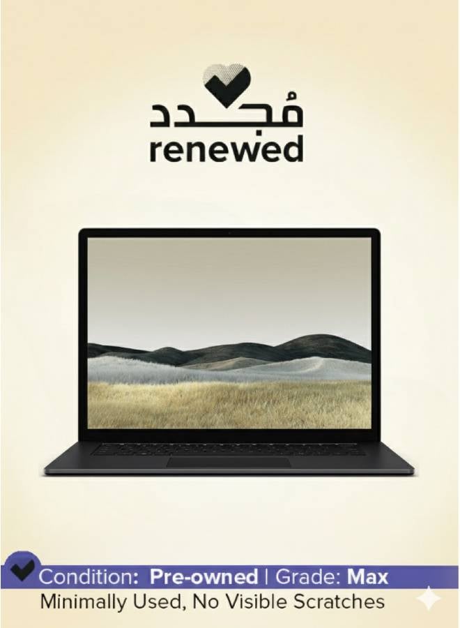Microsoft RENEWED - LAPTOP Microsoft Surface Laptop 4 15” Touch-Screen – Intel® Core™ i7-1185G7 Processor – 16GB DDR4 - 512GB SSD - Matte Black English/Arabic black - Image 1