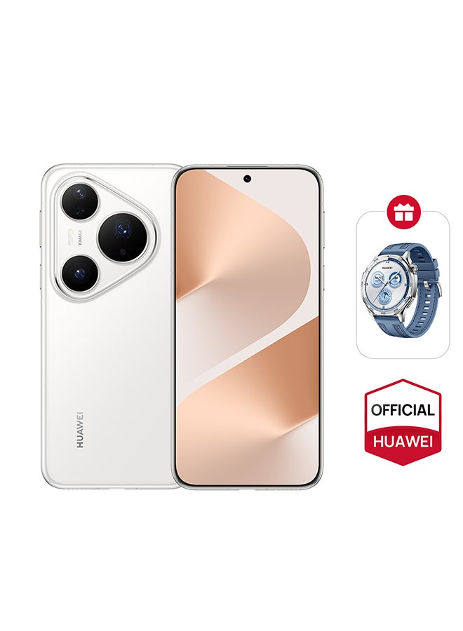 HUAWEI Pura 80 Pro Dual SIM Smartphone White 12GB RAM 512GB With Free HUAWEI WATCH GT 5 - Middle East Version - Image 1