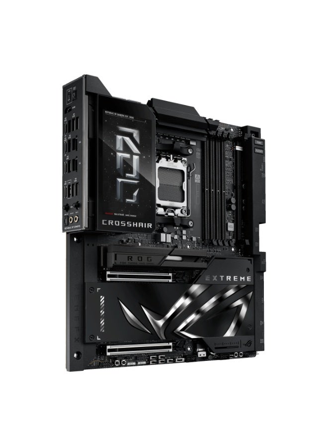 ASUS ROG Crosshair X870E Extreme E-ATX AM5 Motherboard, DDR5-8200+ (4x DIMM, 256GB), PCIe 5.0 x16 GPU & M.2 Slots (5 Total), Dual LAN (10GbE + 5GbE), WiFi 7, USB4 (2x 40Gbps), USB 3.2 Gen 2x2 Front Panel (60W QC4+ Charging), AI Cache Boost, LN2 OC Tools, SupremeFX 7.1 Audio, 5” LCD LiveDash Display, Q-Release, SlimSAS, Aura Sync RGB | 90MB1LB0-M0EAY0  - Image 3
