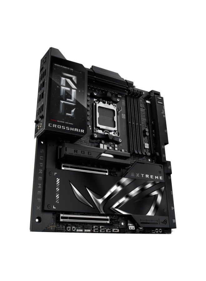 ASUS ROG Crosshair X870E Extreme E-ATX AM5 Motherboard, DDR5-8200+ (4x DIMM, 256GB), PCIe 5.0 x16 GPU & M.2 Slots (5 Total), Dual LAN (10GbE + 5GbE), WiFi 7, USB4 (2x 40Gbps), USB 3.2 Gen 2x2 Front Panel (60W QC4+ Charging), AI Cache Boost, LN2 OC Tools, SupremeFX 7.1 Audio, 5” LCD LiveDash Display, Q-Release, SlimSAS, Aura Sync RGB | 90MB1LB0-M0EAY0  - Image 4